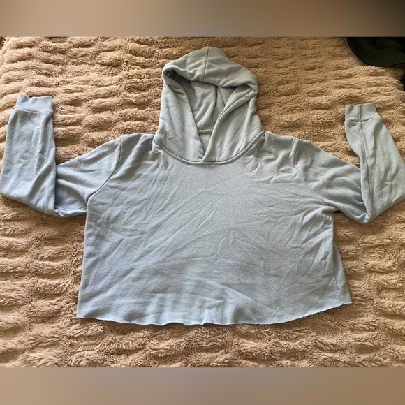 Cropped Hoodie - Light Blue - Picture 1 of 2